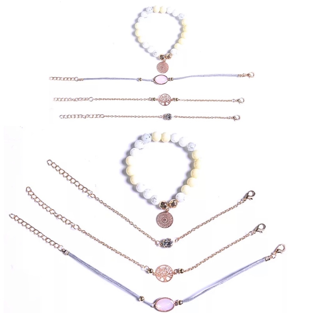 Tree of Life diamond beaded fashion bracelet - Picture 3 of 4